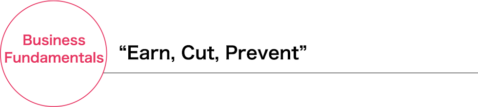 “Earn, Cut, Prevent”