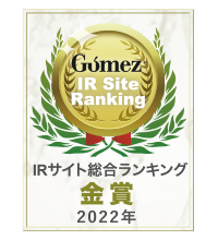 Ranked No. 1 in all industries in Gomez ESG Site Rankings 2022