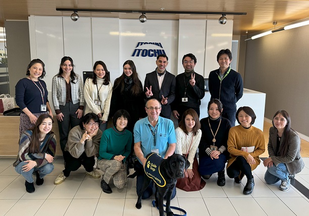 “SORA“ in guide dog training visited ITOCHU Europe