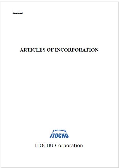 Articles of Incorporation
