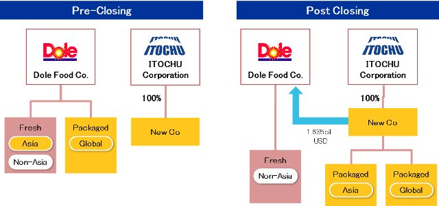 Acquisition Of Asian Fresh Produce Business And Worldwide Packaged Foods Business Of Dole World S Largest Producer And Marketer Of Fresh Fruits And Vegetables Press Releases Itochu Corporation