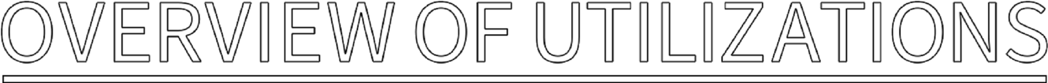 OVERVIEW OF UTILIZATIONS