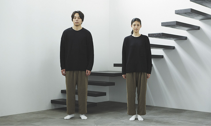 シンプルなデザインとサイジング