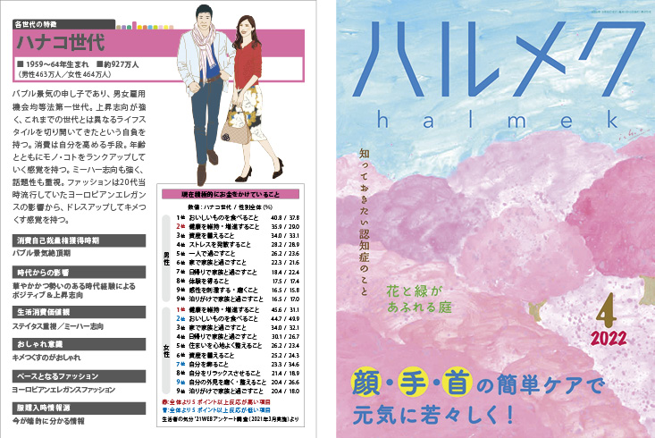 ハナコ世代／情報誌『ハルメク』