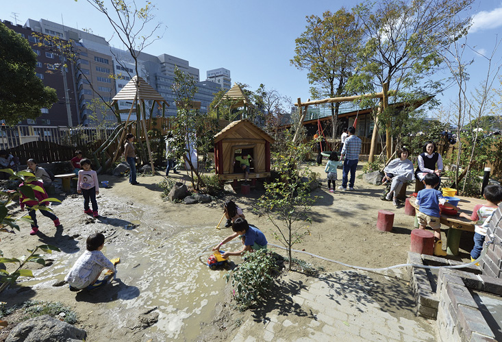 「キドキド」に屋外遊び場を組み合わせた「プレイヴィル」