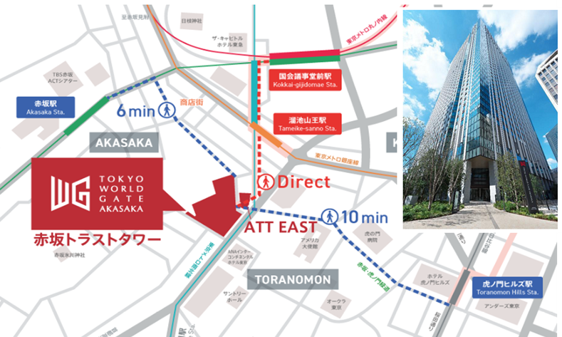 東京本社地図