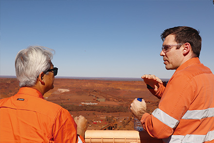 オーストラリアWhaleback鉱山視察