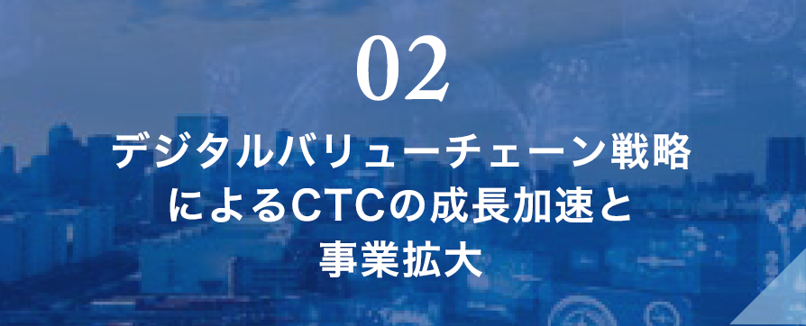 02 デジタルバリューチェーン戦略によるCTCの成長加速と事業拡大